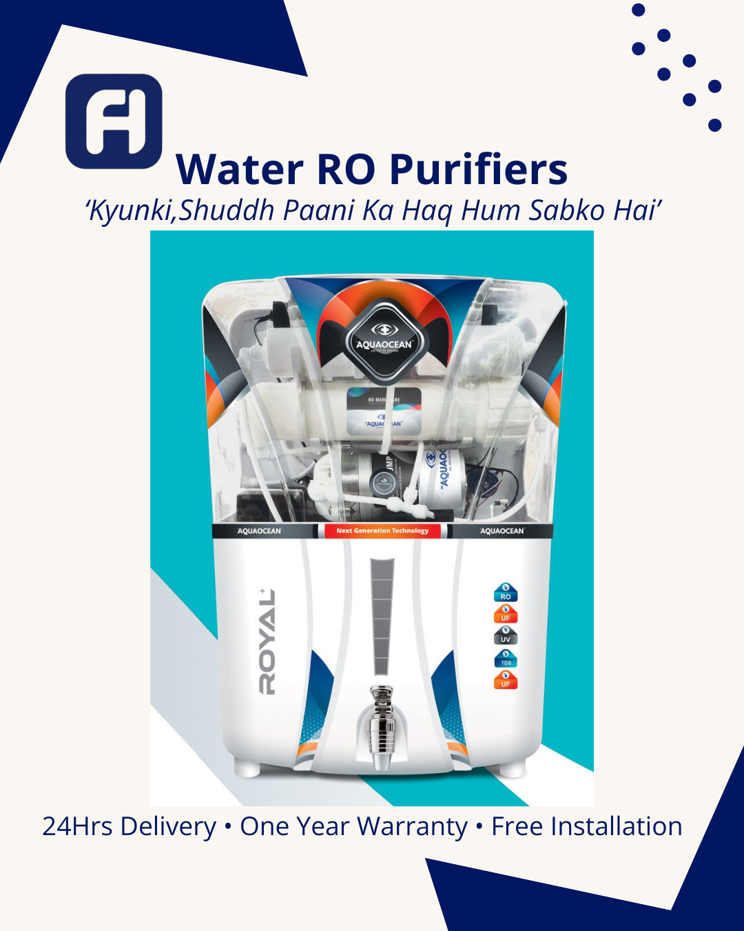 Aquaocean® Water RO Purifier - Royal
