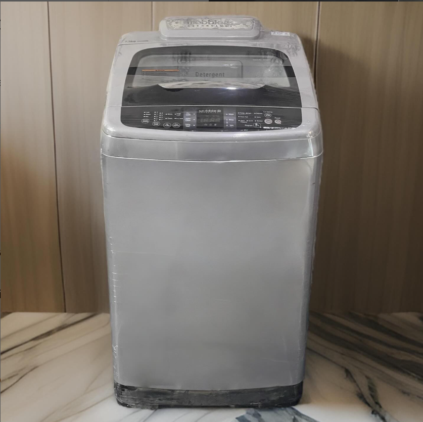 Samsung Wobble 7.5 KG (Grey & Black) - Top Load Fully Automatic