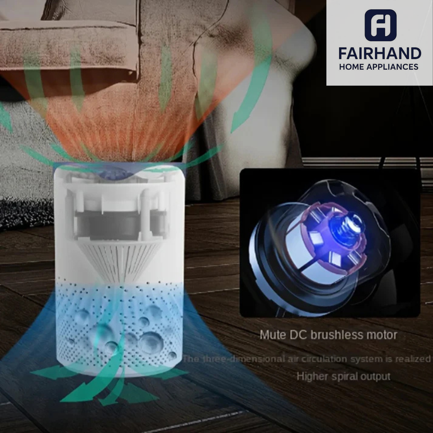 High Efficiency Air Purifier - Small Rooms (80-160 Sq ft)