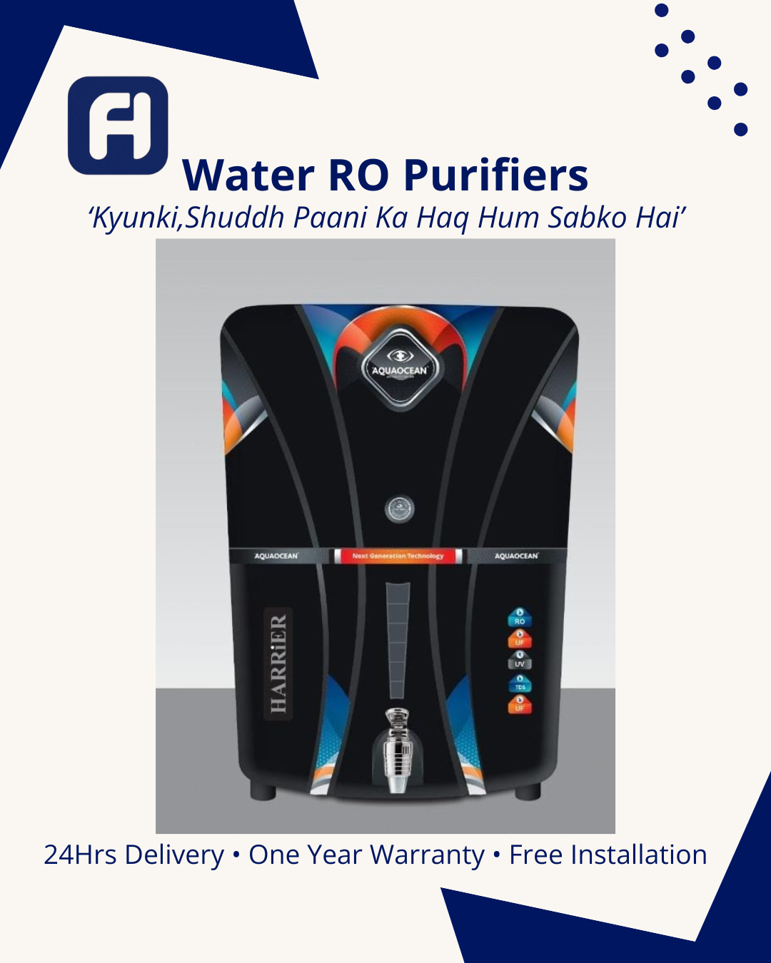 Aquaocean® Water RO Purifier - Harrier