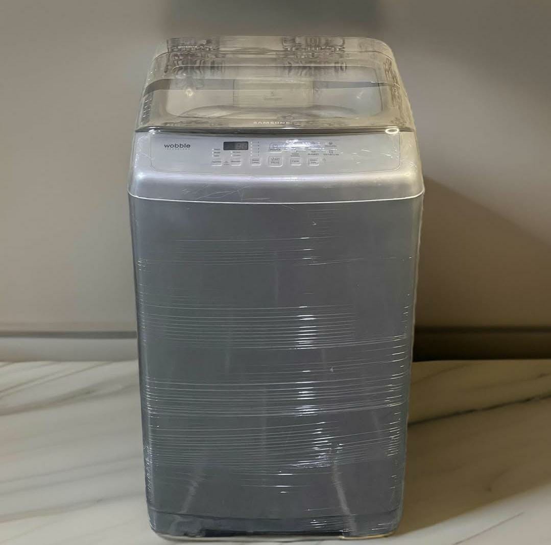 Samsung Wobble 6 KG (Silver & Brown) - Top Load Fully Automatic