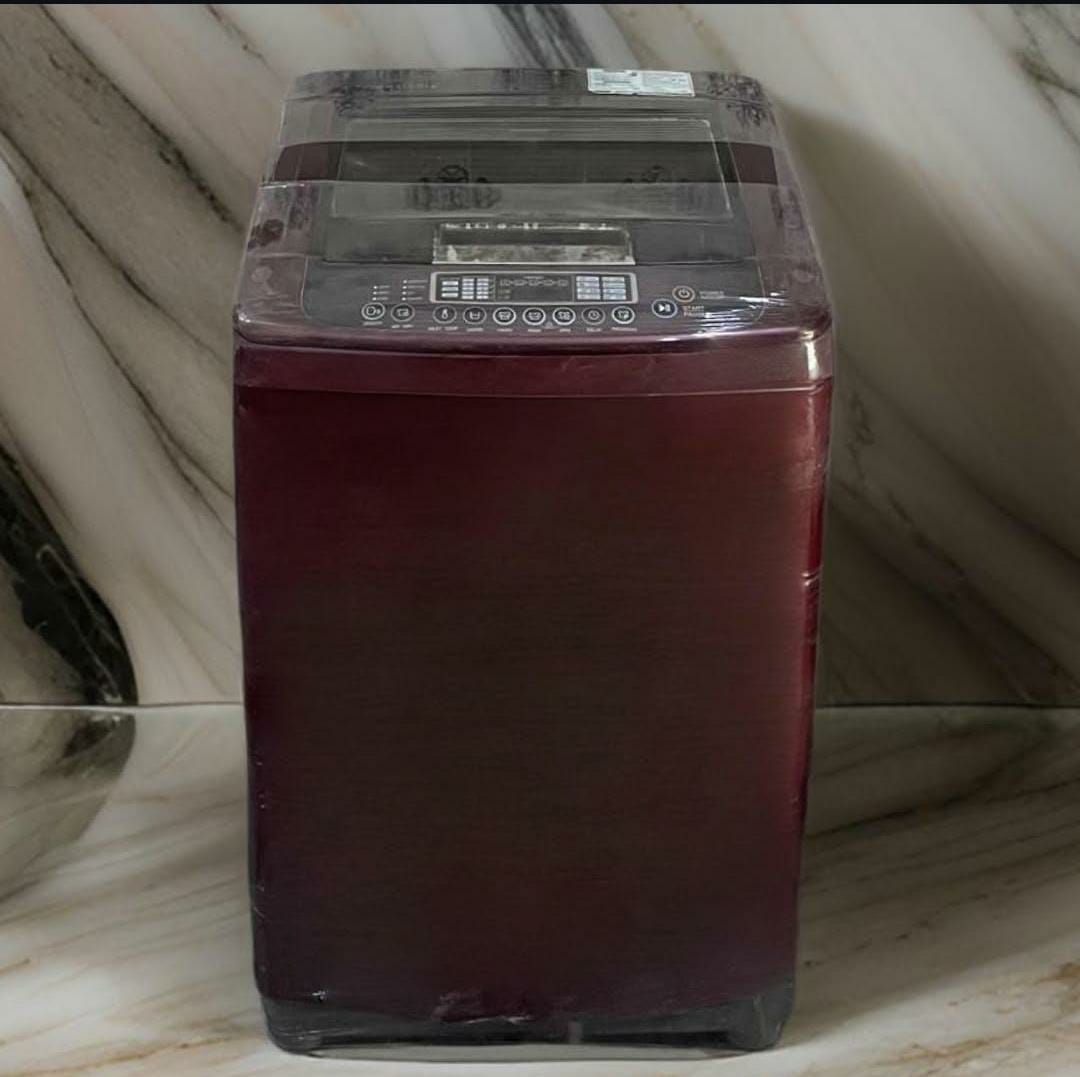 LG Turbodrum 9 KG (Cherry & Black) - Top Load Fully Automatic